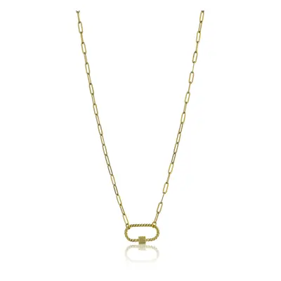 Marc Malone Originální pozlacený náhrdelník Hailey Gold Necklace MCN23016G