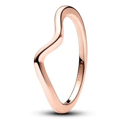 Pandora Vlnitý bronzový prsten Timeless Rose 183095C00 54 mm