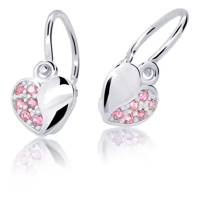 Cutie Jewellery Dětské náušnice z bílého zlata C2160-10-X-2 červená