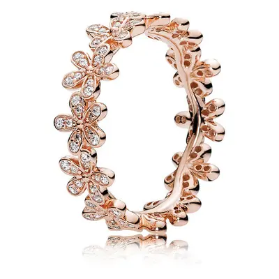 Pandora Bronzový sedmikráskový prsten 180934CZ 60 mm