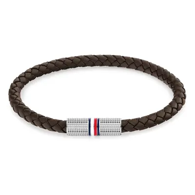 Tommy Hilfiger Hnědý kožený náramek pro muže Infinity 2790458