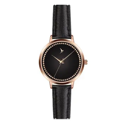 Emily Westwood Hollie Black Leather Watch EEN-B029R