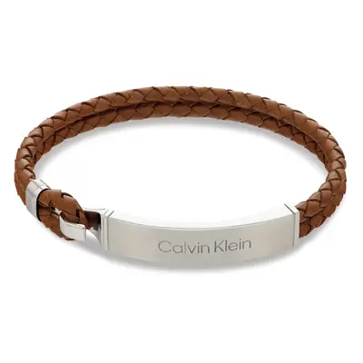 Calvin Klein Stylový kožený náramek pro muže Iconic 35000405