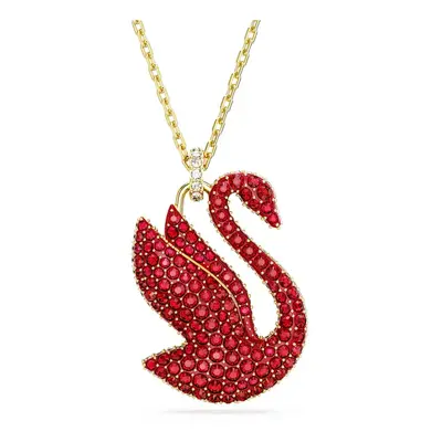 Swarovski Oslnivý pozlacený náhrdelník s Labutí Iconic Swan 5649773