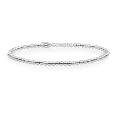 Sparkling Jewels Stříbrný kuličkový náramek pro ženy Saturn SB-S-3MM-ADD