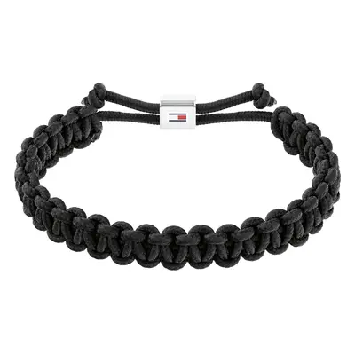 Tommy Hilfiger Černý paracord náramek Braided 2790496