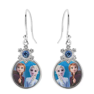 Disney Půvabné visací náušnice Anna a Elsa Frozen ES00018SRML.CS