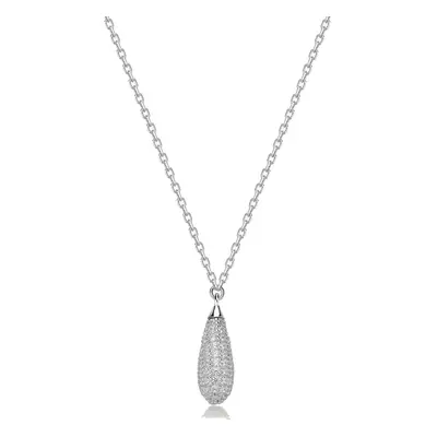 Brosway Stříbrný náhrdelník se zirkony Tear Drop Infinite White Fancy FIW123