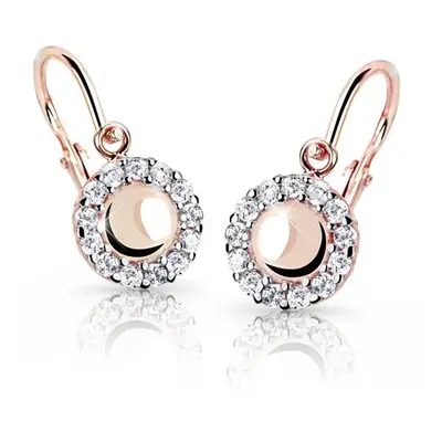 Cutie Jewellery Dětské náušnice z růžového zlata C2750-10-X-4 růžová