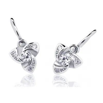 Cutie Jewellery Dětské náušnice z bílého zlata C2203-10-X-2 bílá