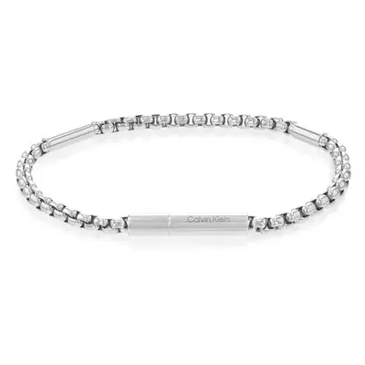 Calvin Klein Elegantní pánský náramek z oceli Cylinder Links 35000574