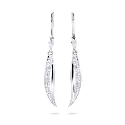 Cutie Diamonds Elegantní náušnice z bílého zlata s diamanty DZ8046-55-00-X-2