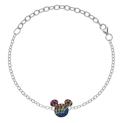 Disney Hravý stříbrný náramek Mickey Mouse BS00025SRML-S