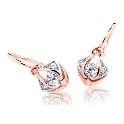 Cutie Jewellery Krásné dětské náušnice z růžového zlata C2217-10-X-4 růžová