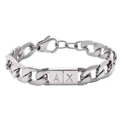 Armani Exchange Nadčasový pánský ocelový náramek AXG0077040