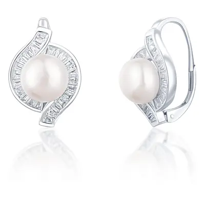 JwL Luxury Pearls Krásné stříbrné náušnice s pravými perlami JL0718