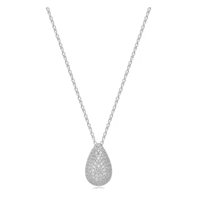 Brosway Stříbrný náhrdelník Tear Drop Infinite White Fancy FIW122