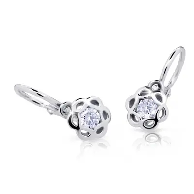 Cutie Jewellery Dětské náušnice z bílého zlata C2179-10-X-2 růžová