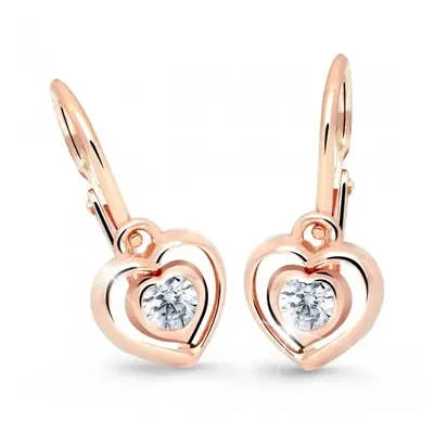 Cutie Jewellery Dětské srdíčkové náušnice C2752-10-X-4 růžová