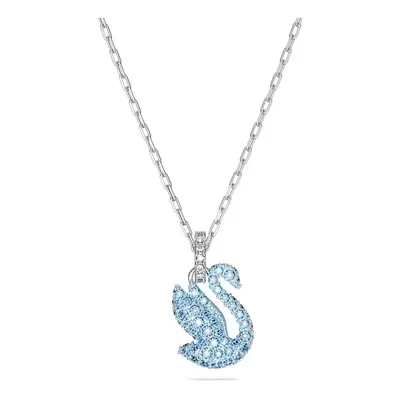 Swarovski Něžný náhrdelník s modrou Labutí Iconic Swan 5680422