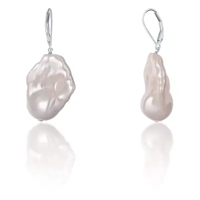 JwL Luxury Pearls Luxusní náušnice s pravou barokní perlou JL0688