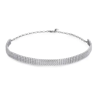 Brosway Třpytivý tenisový náhrdelník Choker Desideri BEIN021