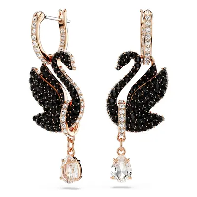 Swarovski Úchvatné labutí náušnice 2v1 s krystaly Iconic Swan 5678047