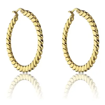 Marc Malone Pozlacené kruhy Hannah Gold Earrings MCE23016G