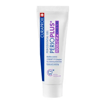 Curaprox Antibakteriální a regenerační ústní gel PerioPlus+ Focus (Periodontal Gel) 10 ml