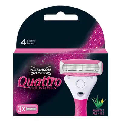 Wilkinson Sword Náhradní hlavice Wilkinson Quattro for Women 3 ks