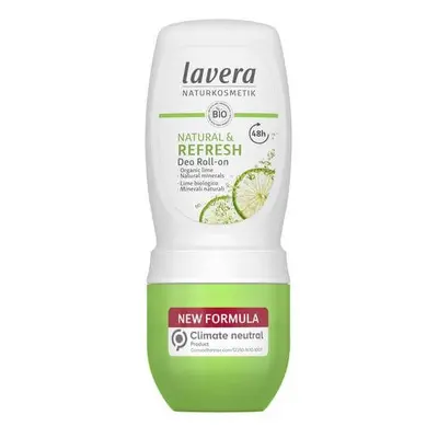 Lavera Osvěžující kuličkový deodorant s vůní limetky Refresh (Deodorant Roll-on) 50 ml