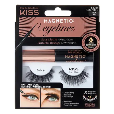 KISS Magnetické umělé řasy s očními linkami Eyelash Kit 03 (Magnetic Eyeliner)