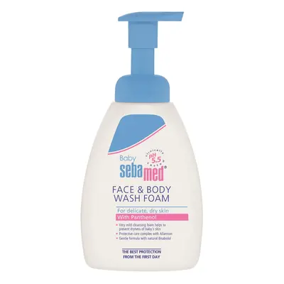 Sebamed Dětská mycí pěna na obličej a tělo Baby (Face & Body Wash Foam) 400 ml