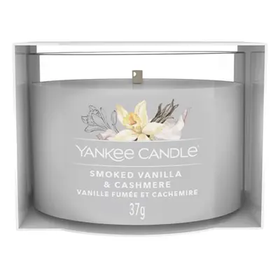 Yankee Candle Votivní svíčka ve skle Smoked Vanilla & Cashmere 37 g