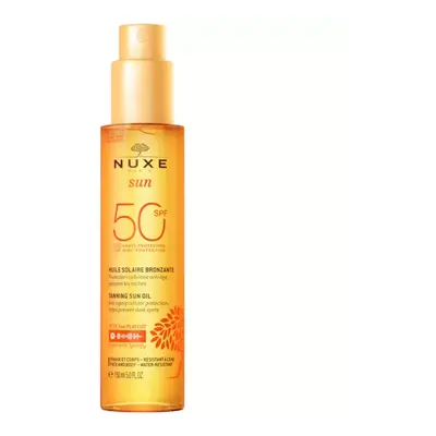 Nuxe Bronzující olej na opalování pro obličej a tělo SPF 50 Sun (Tanning Oil For Face And Body) 