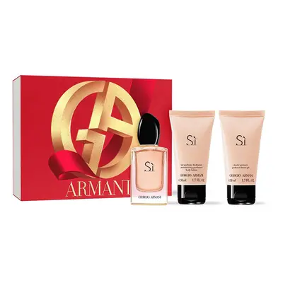 Giorgio Armani Sì - EDP 50 ml + sprchový gel 50 ml + tělové mléko 50 ml