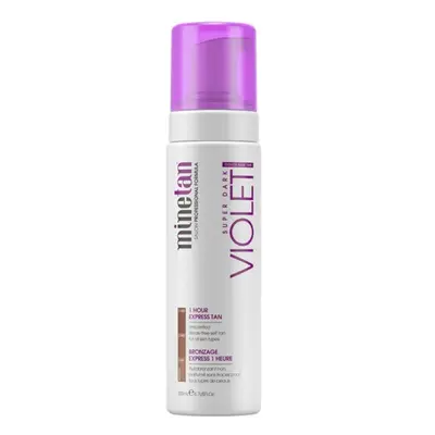 Minetan Samoopalovací pěna pro tmavé opálení Violet (Super Dark 1 Hour Express Tan) 200 ml