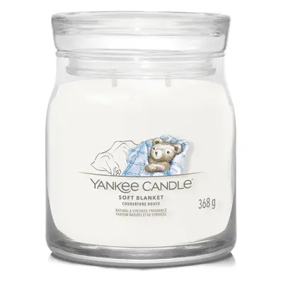 Yankee Candle Aromatická svíčka Signature sklo střední Soft Blanket 368 g