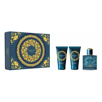 Versace Eros - toaletní voda s rozprašovačem 50 ml + sprchový gel 50 ml + balzám po holení 50 ml