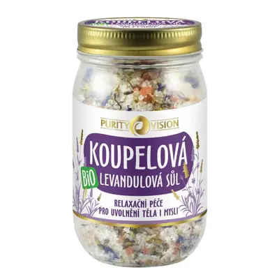 Purity Vision Bio Levandulová koupelová sůl 400 g