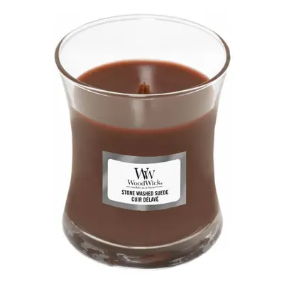 WoodWick Vonná svíčka váza Stone Washed Suede 85 g