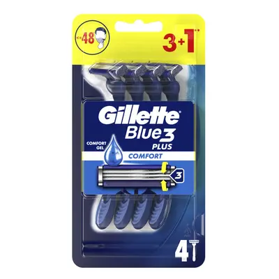 Gillette Jednorázová holítka Blue3 Plus Comfort 3+1 ks