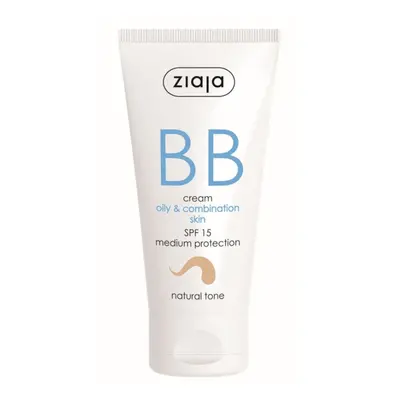 Ziaja BB krém pro mastnou, smíšenou pleť tón přirozený SPF15 50 ml