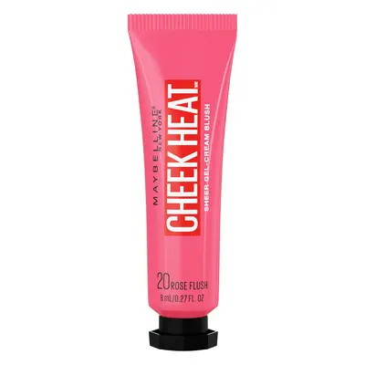 Maybelline Gelově-krémová tvářenka Cheek Heat (Sheer Gel-Cream Blush) 8 ml 20 Rose Flash