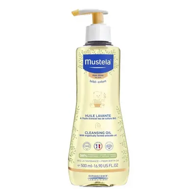 Mustela Dětský sprchový a koupelový olej pro suchou pokožku (Cleansing Oil) 500 ml