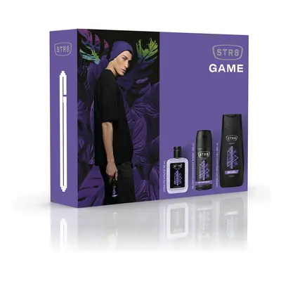 STR8 Game - voda po holení 50 ml + deodorant ve spreji 150 ml + sprchový gel 250 ml