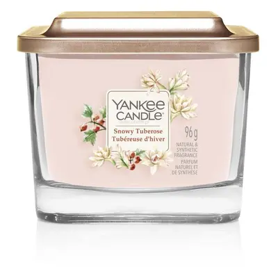 Yankee Candle Aromatická svíčka malá hranatá Snowy Tuberose 96 g