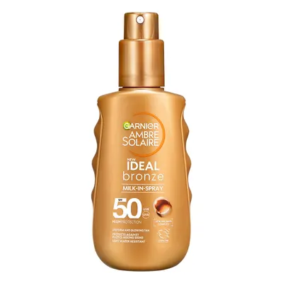 Garnier Opalovací mléko ve spreji SPF 50 Ideal Bronze (Milk in Spray) 150 ml