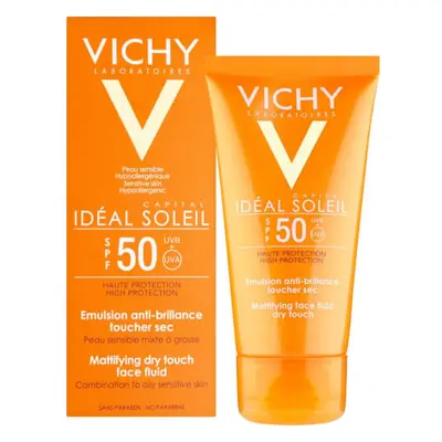 Vichy Ochranný matující fluid na obličej SPF 50 Capital Soleil (Mattifying Face Fluid) 50 ml