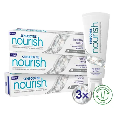 Sensodyne Zubní pasta Nourish Healthy White Trio 3 x 75 ml